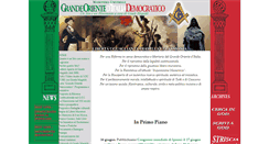 Desktop Screenshot of grandeoriente-democratico.com